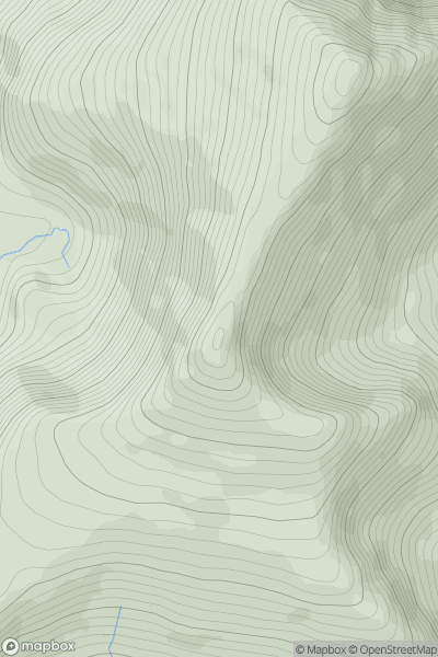 Thumbnail image for Gearhane (An Gearan) [Dingle Peninsula - W of Dingle] showing contour plot for surrounding peak